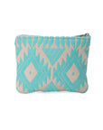 Poppy Turqouise Zipper Pouches
