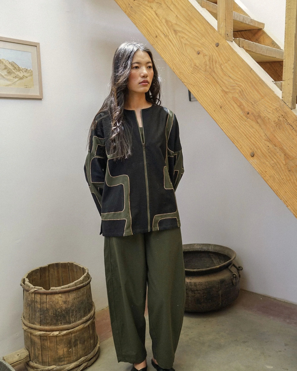 Indus Patchwork Jacket – Noir
