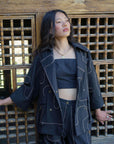 Hemis Double-Breasted Jacket – Noir