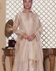 Mehrang Ivory Short Pheran Kurta Set