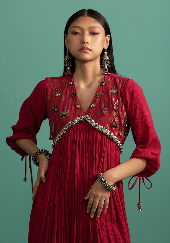 Aashvi Red (Kurta Set)