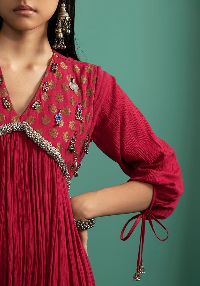Aashvi Red (Kurta Set)