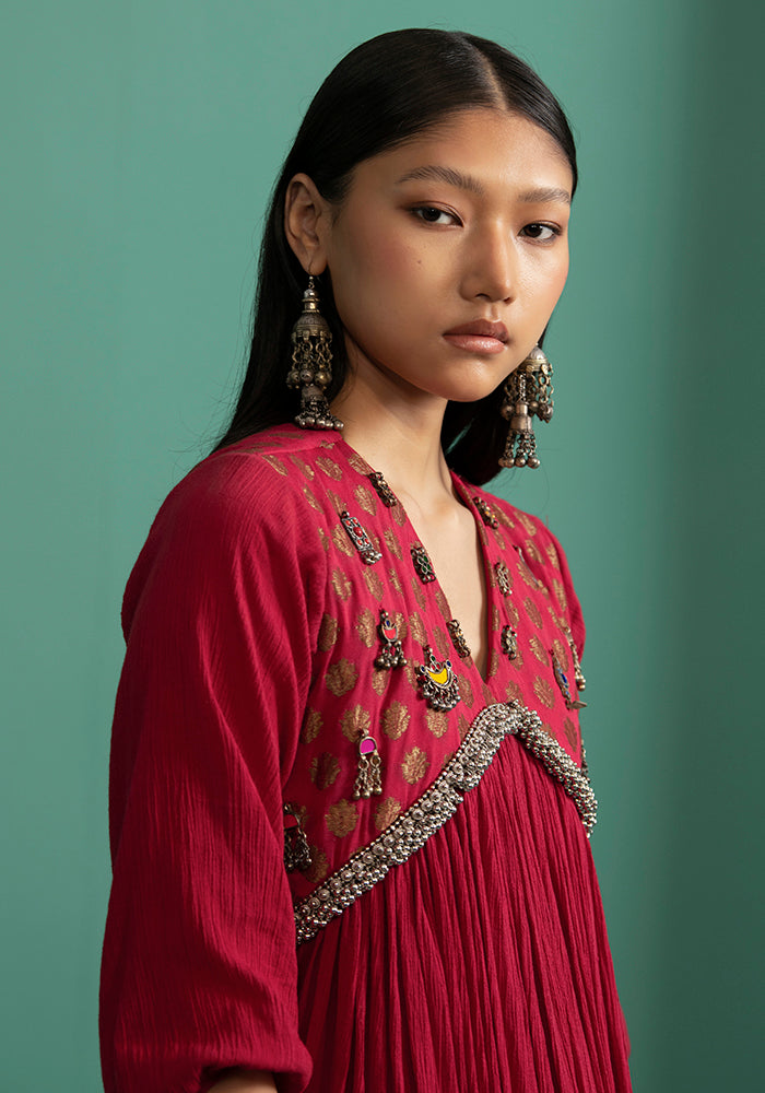 Aashvi Red (Kurta Set)
