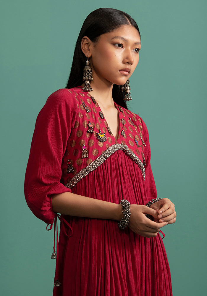 Aashvi Red (Kurta Set)