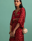 Tejaswani Maroon (Kaftan)
