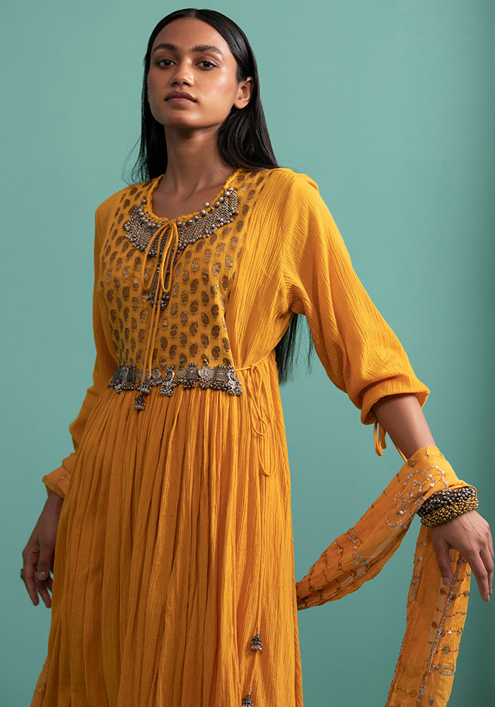 Adhira Yellow (Kurta Set)