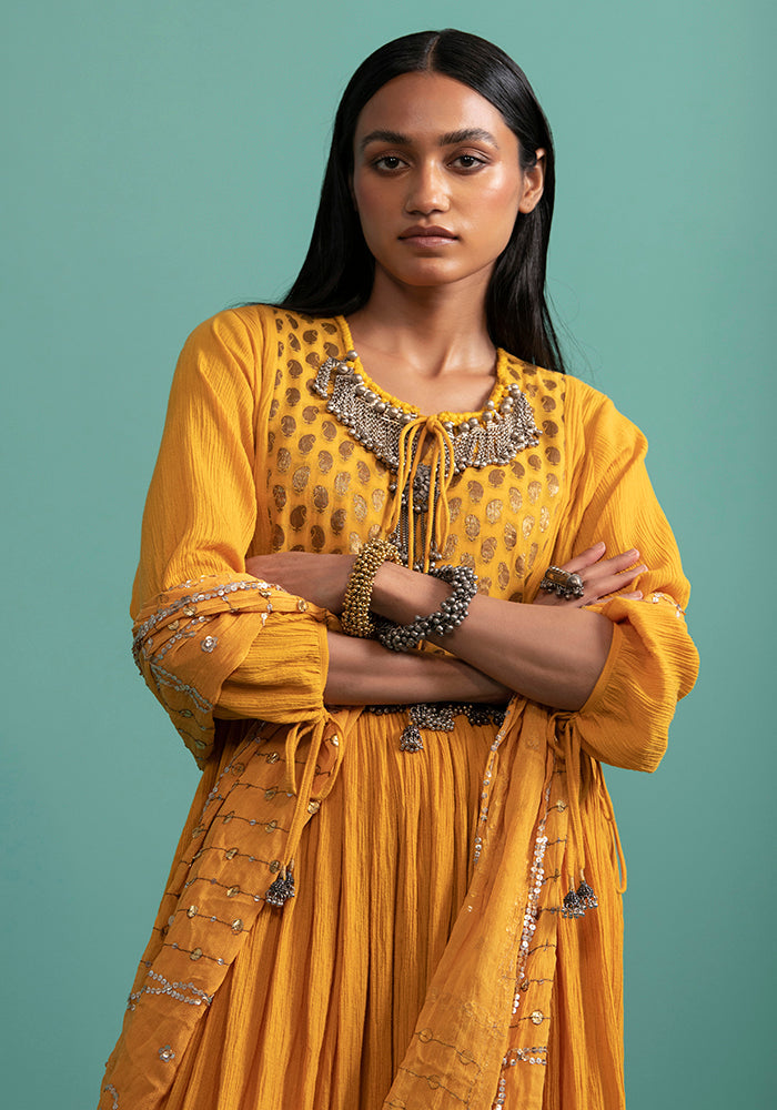 Adhira Yellow (Kurta Set)