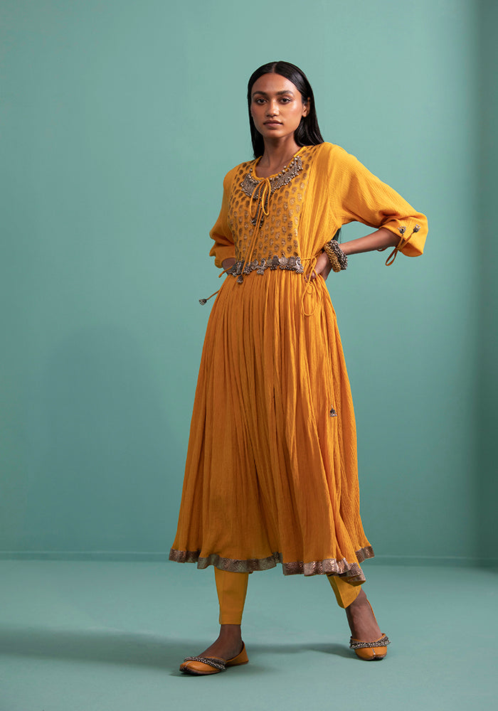 Adhira Yellow (Kurta Set)