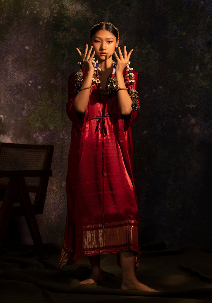 Sudevi Maroon (Kaftan)
