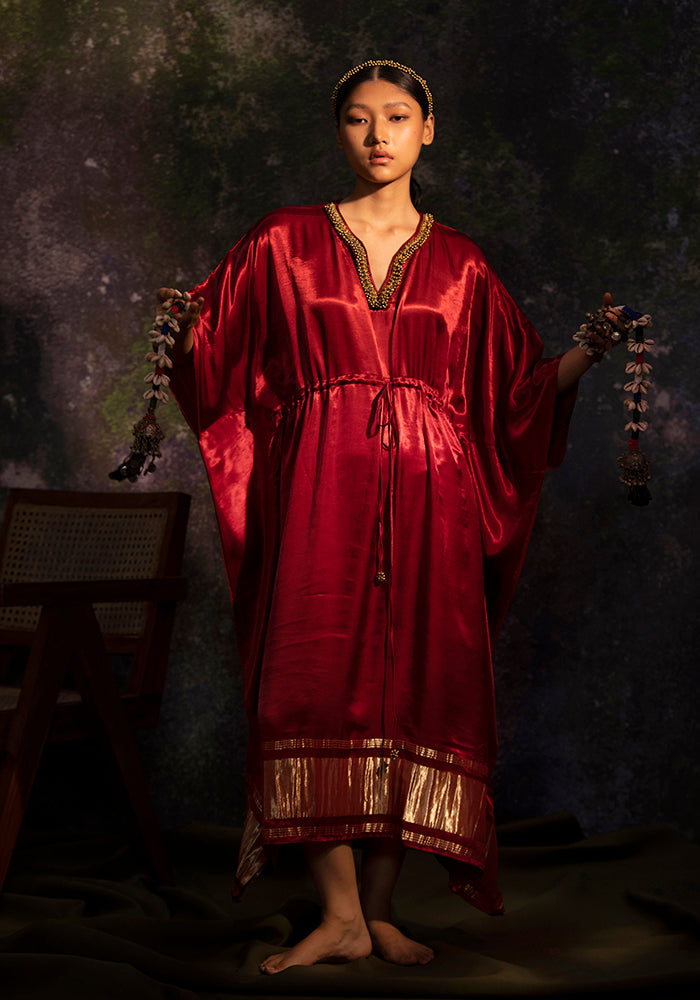 Sudevi Maroon (Kaftan)