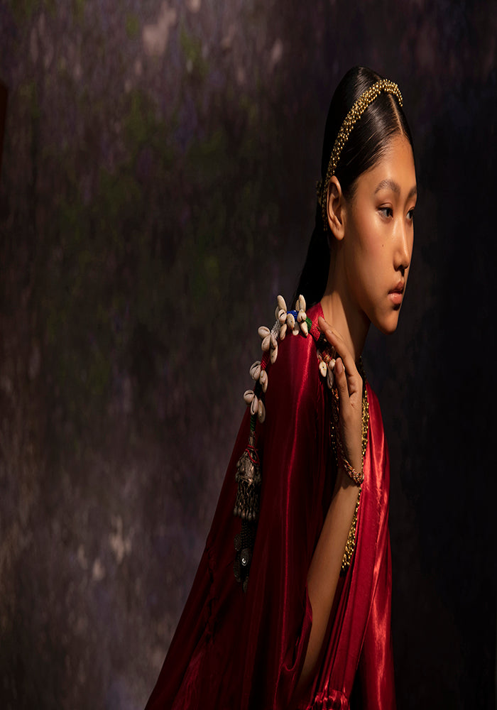 Sudevi Maroon (Kaftan)