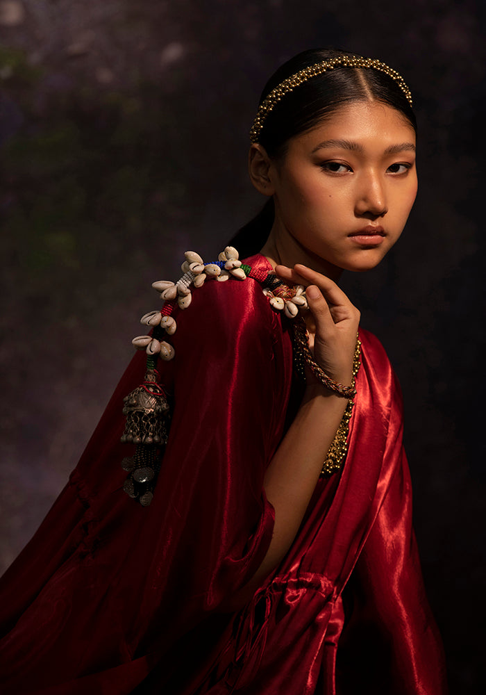Sudevi Maroon (Kaftan)
