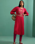 Trishika Fushia (Kurta Set)