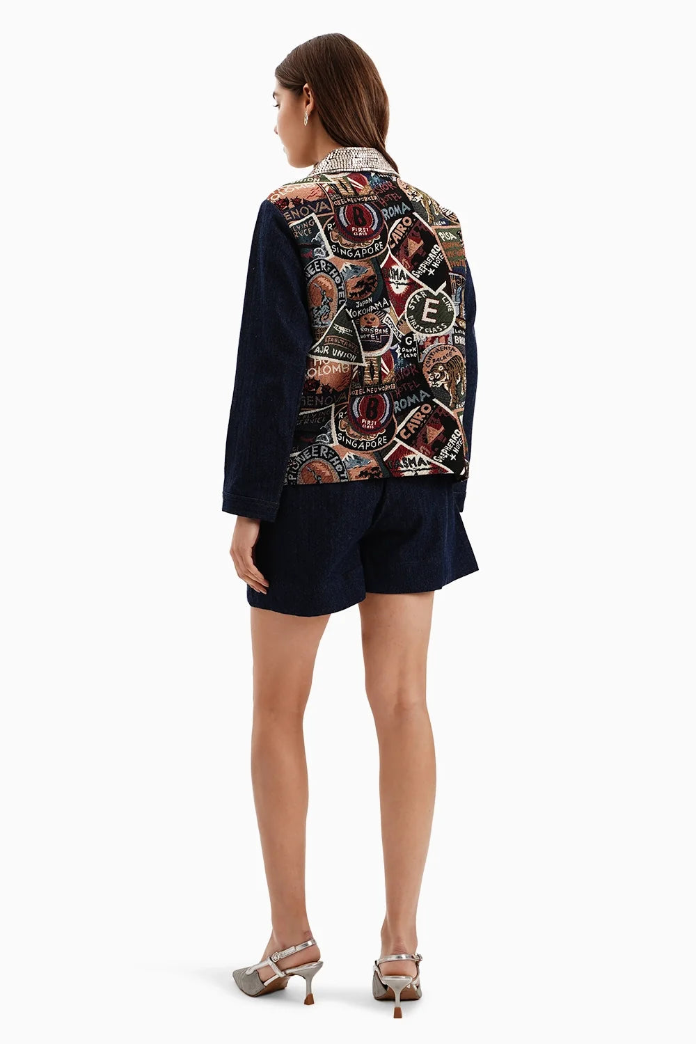 Dark Denim Herringbonestamp Jacket