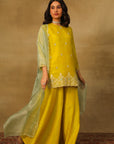 Yellow Sharara Set