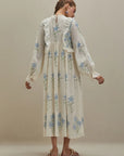 Off White Cotton Long Dress