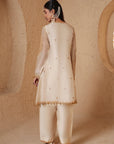 Mehrang Ivory Short Pheran Kurta Set