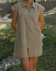 Nubra Zip Dress – Sand