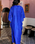 Blue Raisa Kaftan Dress