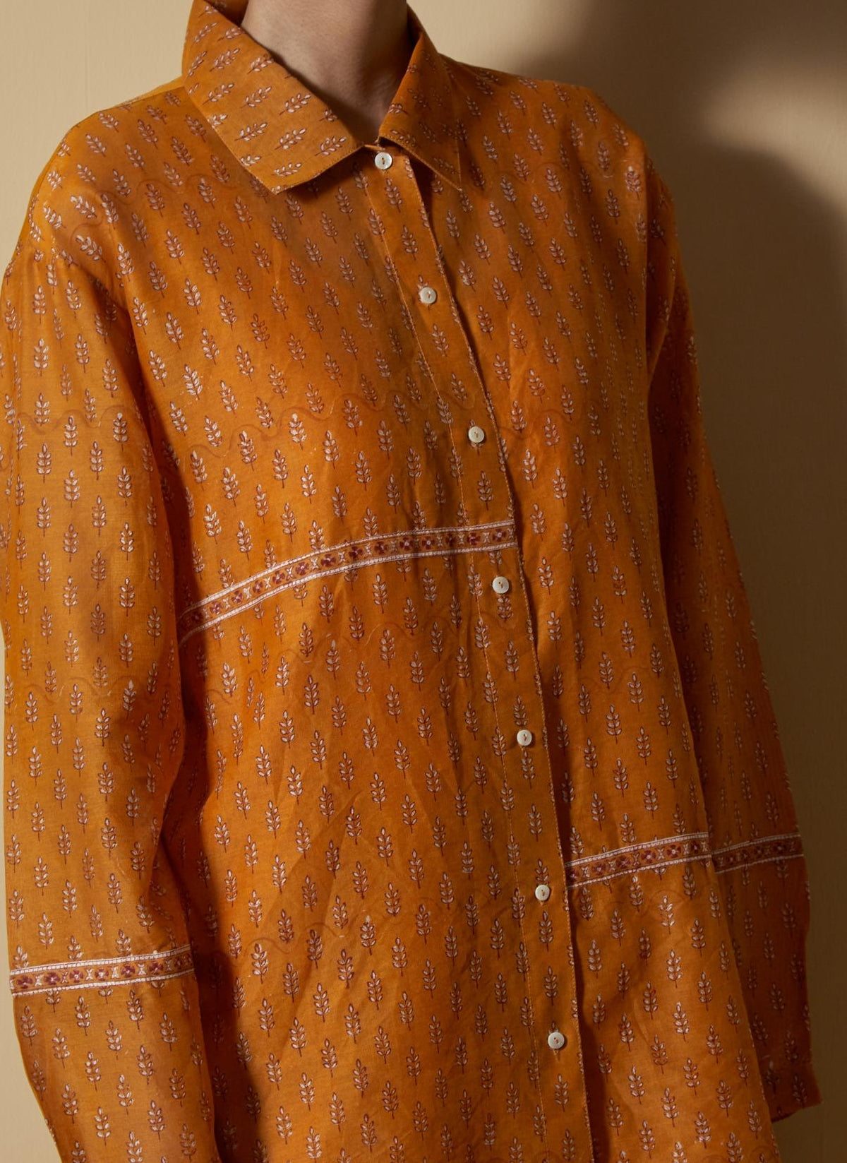 Mustard Block-Printed Co-ord Set