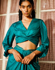 Green Camellia Top