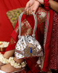 Silver Peacock (Potli)