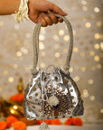 Silver Peacock (Potli)