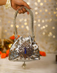 Silver Peacock (Potli)