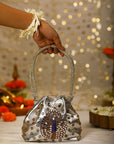 Silver Peacock (Potli)