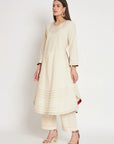 Ivory matka Kurta Set