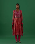 Gopika Red Mirror (Anarkali Kurta)
