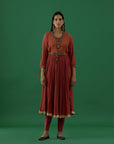 Adhira Rust (Kurta Set)