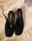 Indrani Black (Mule Heel)