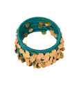 Nyara Bangle Green Gold
