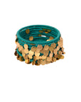 Nyara Bangle Green Gold