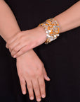 Nyara Bangle Mustard Silver