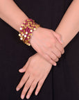 Nyara Bangle Onion Pink Gold