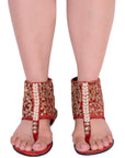 Velvet Fever Red (Kolhapuri)