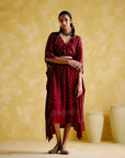 Silvia Maroon Kaftan