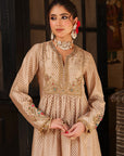 Ahista Ivory Printed Frockstyle Kurta Set