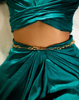 Green Camellia Top