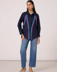 Noele Shirt - Navy Blue