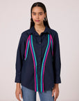 Noele Shirt - Navy Blue