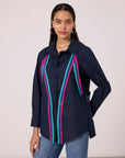 Noele Shirt - Navy Blue