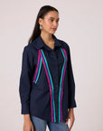 Noele Shirt - Navy Blue