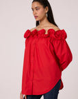 Gia Shirt - Paprika Red