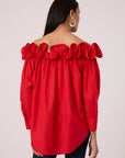 Gia Shirt - Paprika Red