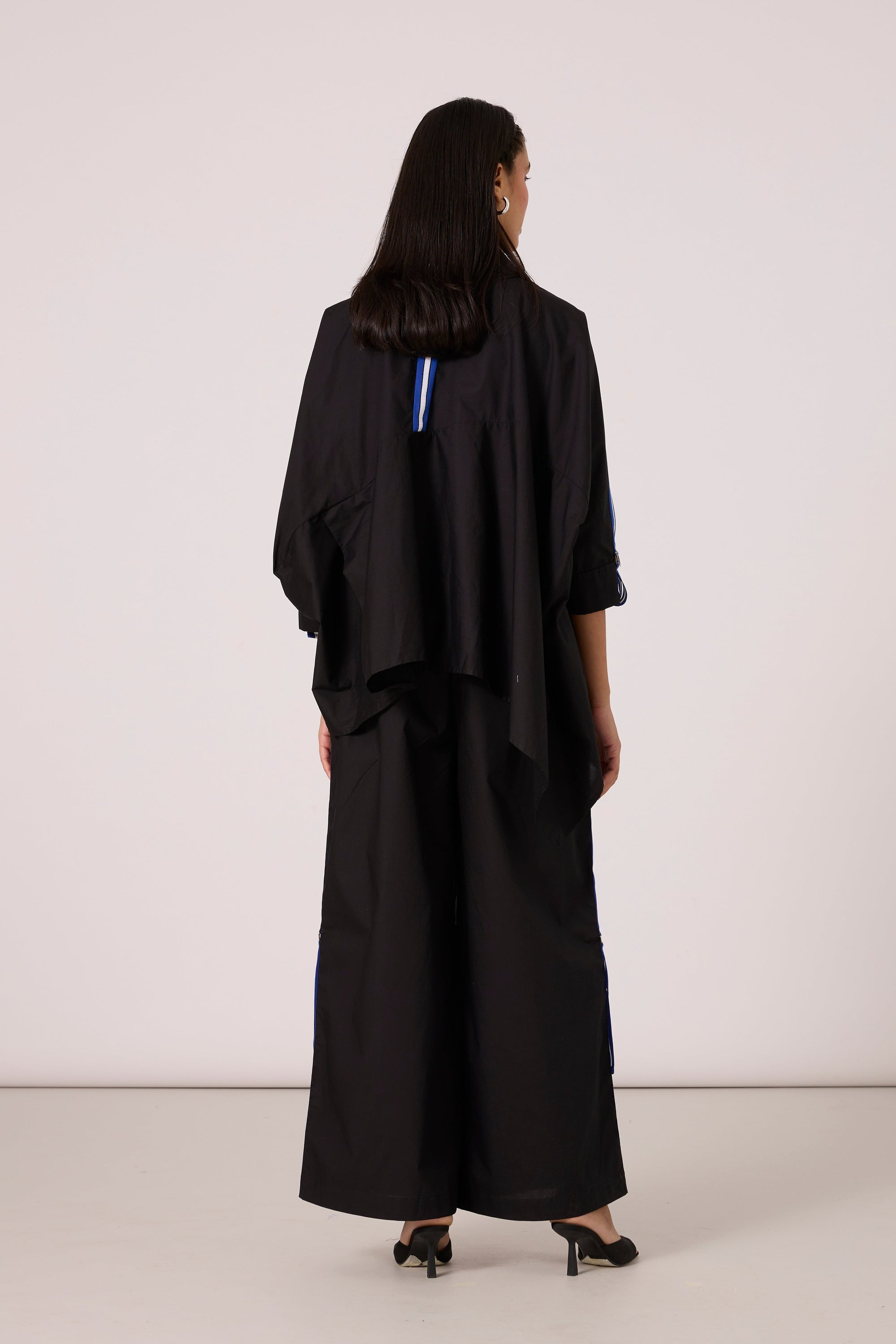 Ayaka Shirt Set - Black