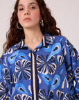 Lexy Shirt - Blue Floral