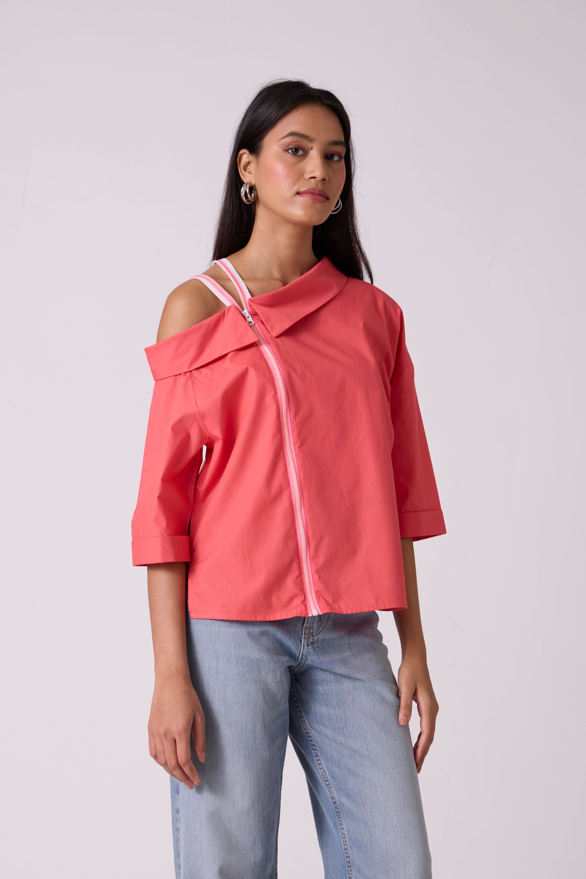 Shannon Zipper Top